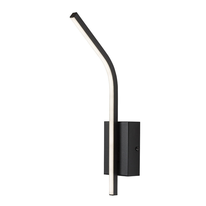 Innenwandleuchte Tilmann, schwarz, LED 10 W, 550 lm, 4000 K, H 36 cm, IP44, Touch-Bedienung, 75088