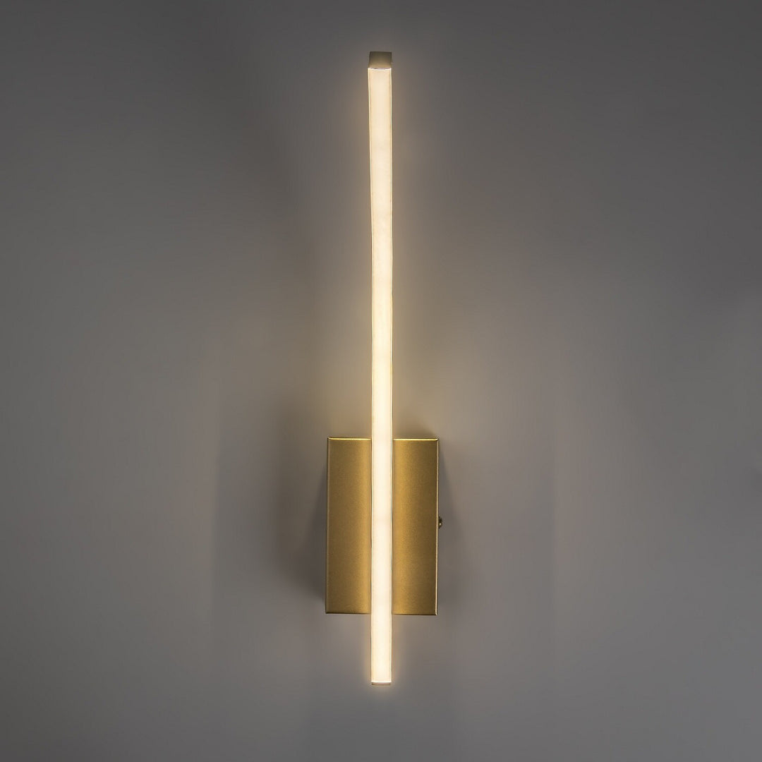 Innenwandleuchte Tilmann, goldfarben, LED 10 W, 550 lm, 4000 K, H 36 cm, IP44, Touch-Bedienung, 75089