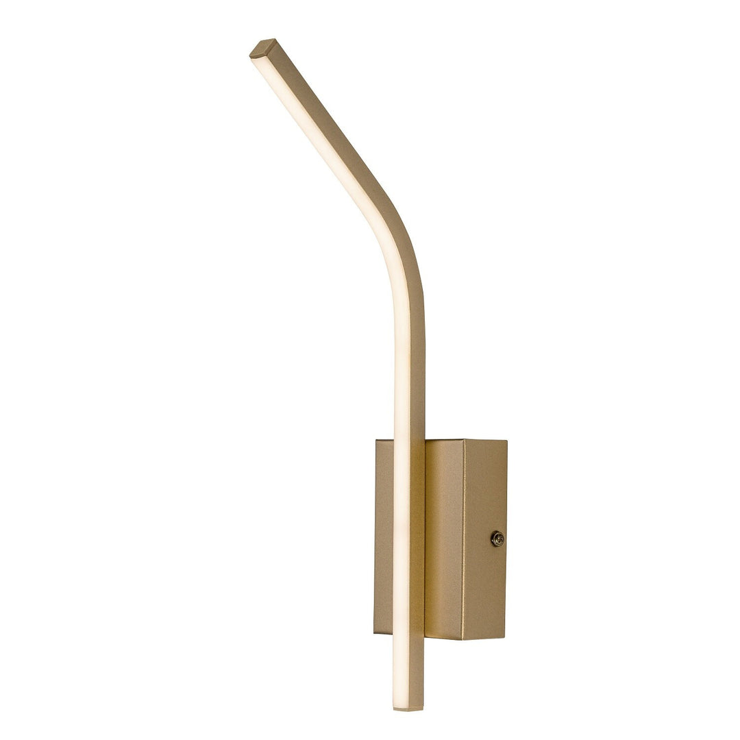 Innenwandleuchte Tilmann, goldfarben, LED 10 W, 550 lm, 4000 K, H 36 cm, IP44, Touch-Bedienung, 75089