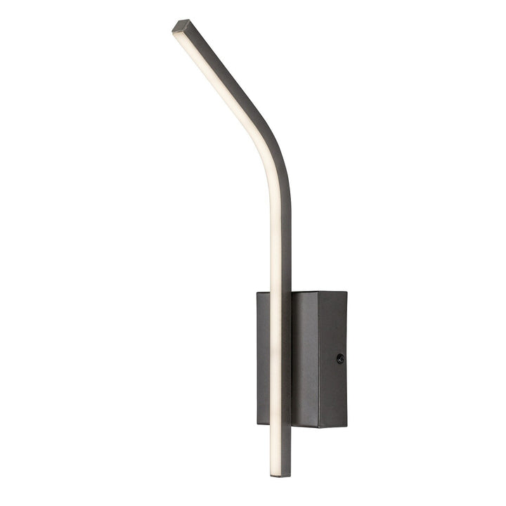 Innenwandleuchte Tilmann, Gunmetal, LED 10 W, 550 lm, 4000 K, H 36 cm, IP44, Touch-Bedienung, 75000