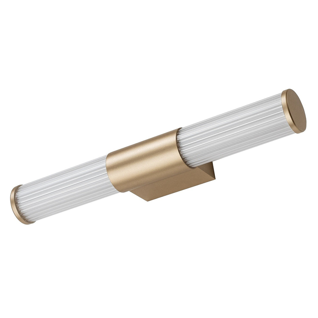 Badezimmer-Wandleuchte, Calyn, LED 8 W, 4000 K, 620 lm, L 40 cm, goldfarben, IP44, 75104