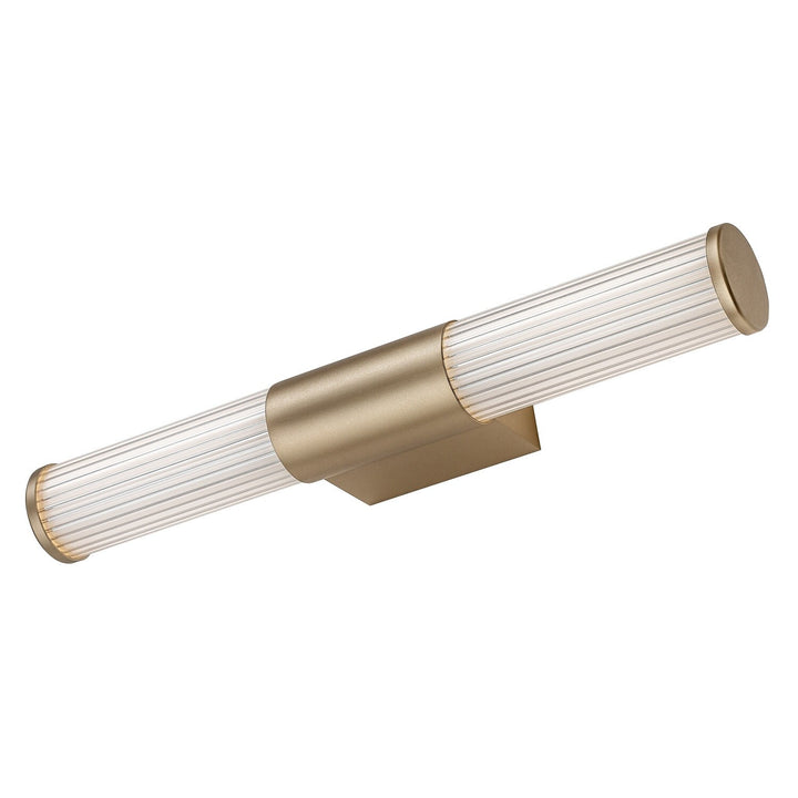 Badezimmer-Wandleuchte, Calyn, LED 8 W, 4000 K, 620 lm, L 40 cm, goldfarben, IP44, 75104