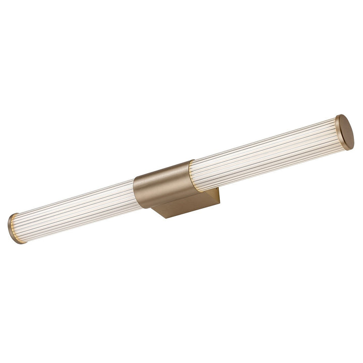 Badezimmer-Wandleuchte, Calyn, LED 15 W, 4000 K, 1450 lm, L 60 cm, goldfarben, IP44, 75105