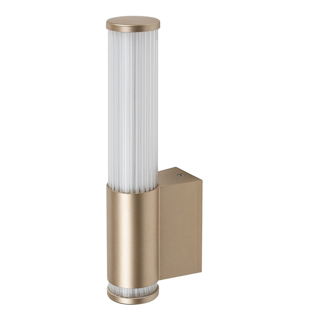 Badezimmer-Wandleuchte, Calyn, LED 6 W, 4000 K, 530 lm, H 29 cm, goldfarben, IP44, 75106