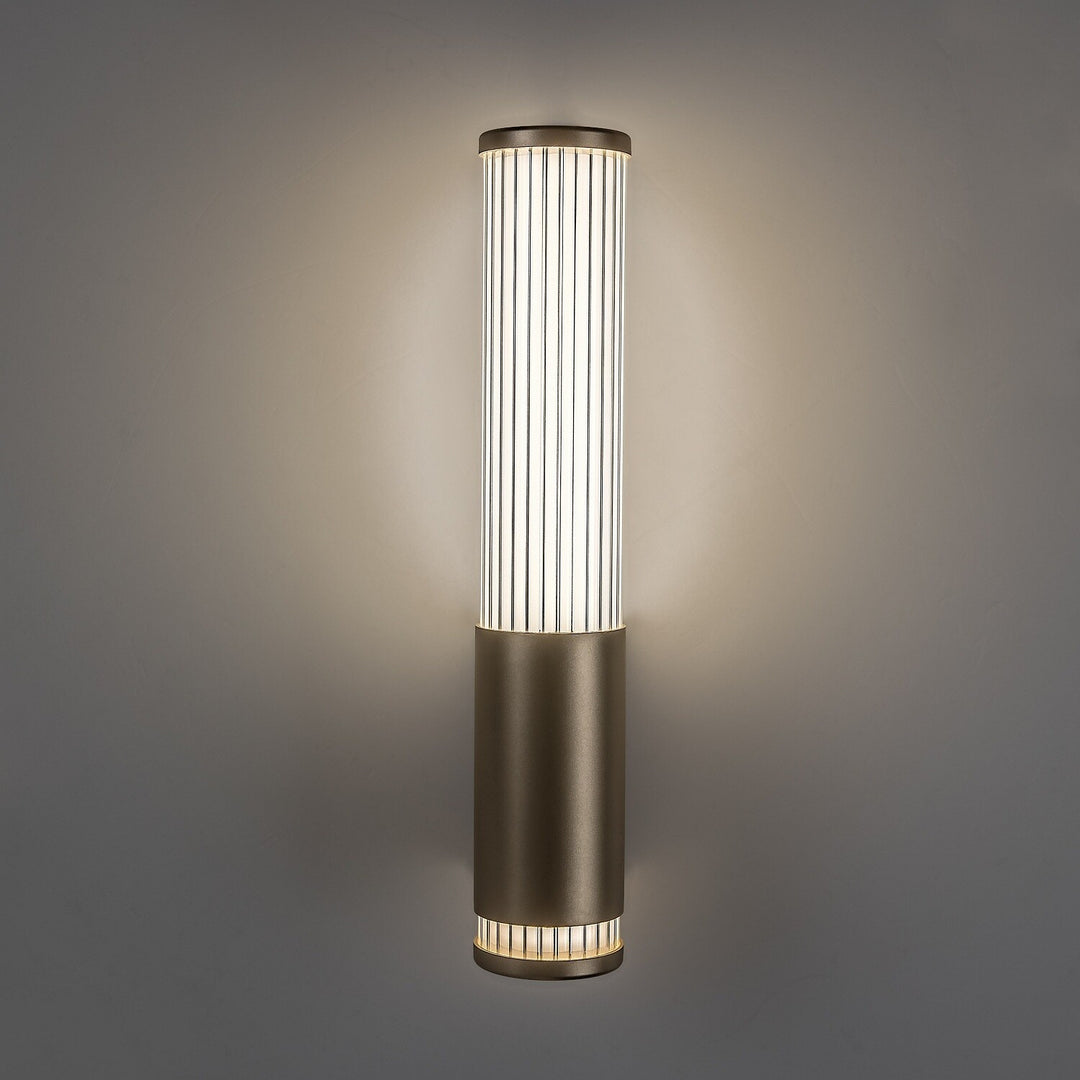 Badezimmer-Wandleuchte, Calyn, LED 6 W, 4000 K, 530 lm, H 29 cm, goldfarben, IP44, 75106