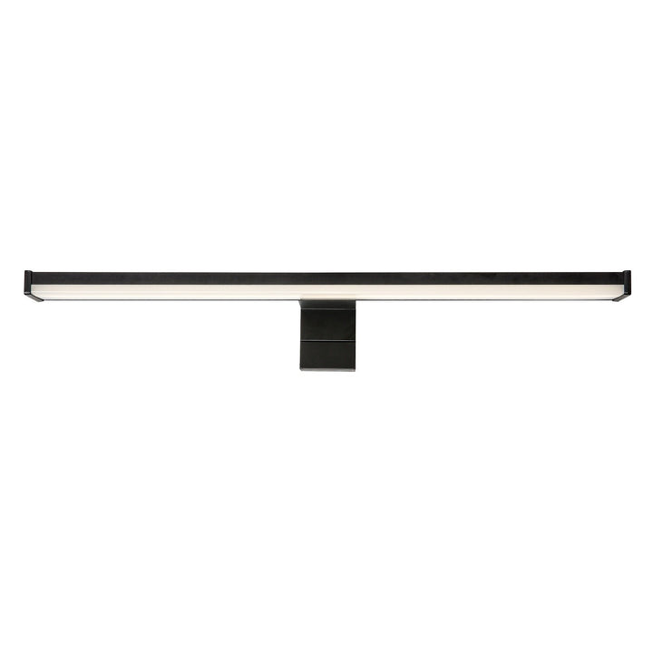 Badezimmer-Wandleuchte, Seyra, LED 8 W, 4000 K, 650 lm, L 40 cm, schwarz, IP44, 75112