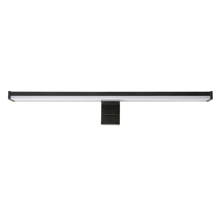 Badezimmer-Wandleuchte, Seyra, LED 8 W, 4000 K, 650 lm, L 40 cm, schwarz, IP44, 75112