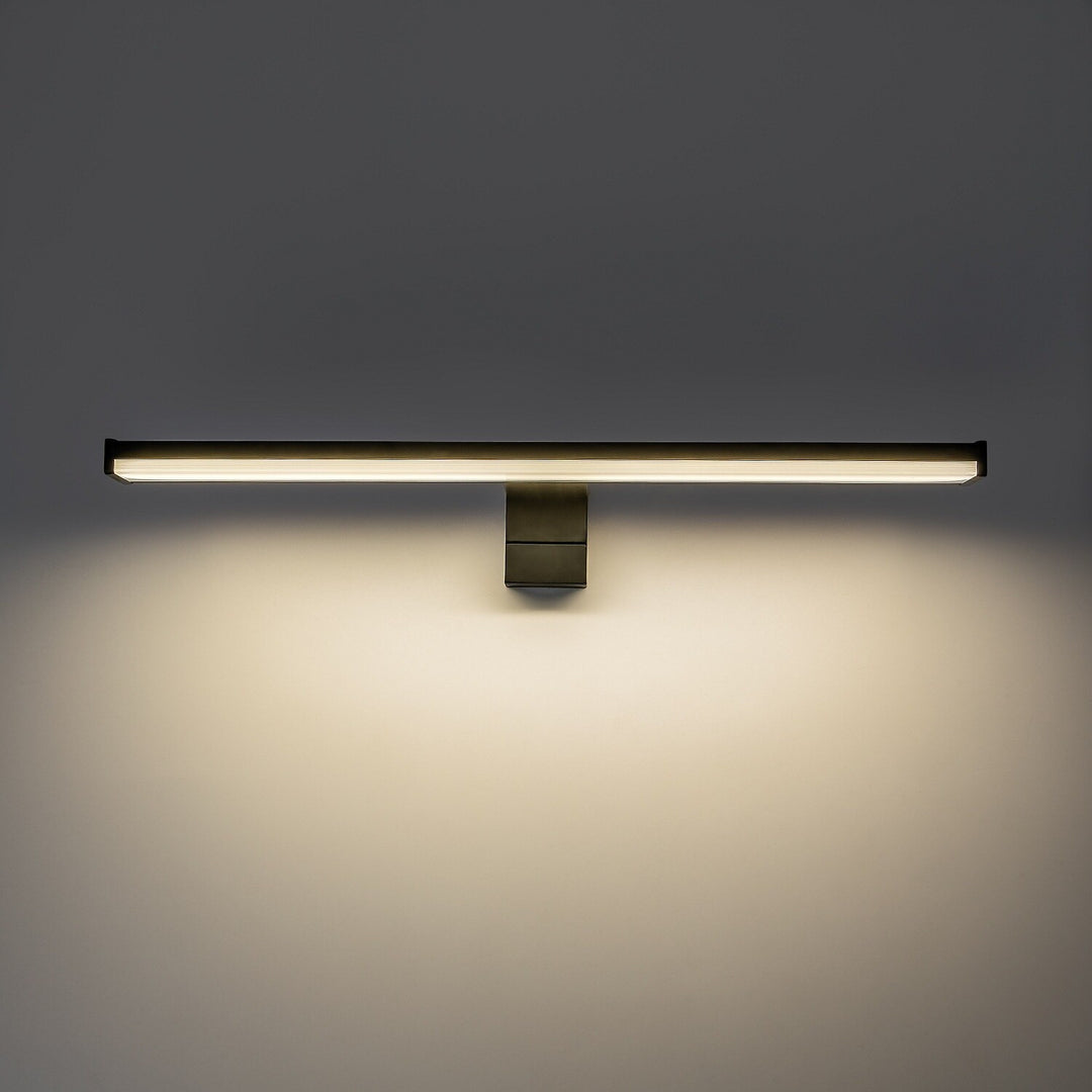 Badezimmer-Wandleuchte, Seyra, LED 8 W, 4000 K, 650 lm, L 40 cm, schwarz, IP44, 75112