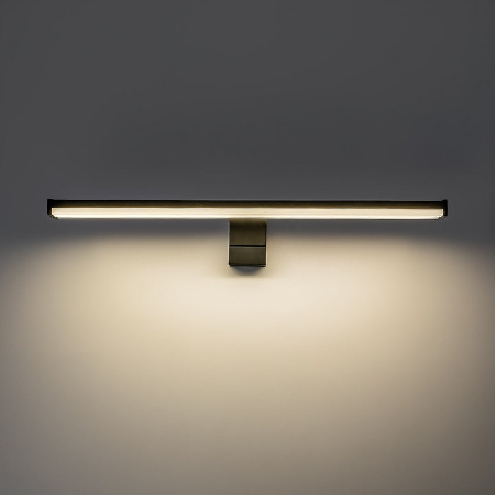 Badezimmer-Wandleuchte, Seyra, LED 8 W, 4000 K, 650 lm, L 40 cm, schwarz, IP44, 75112