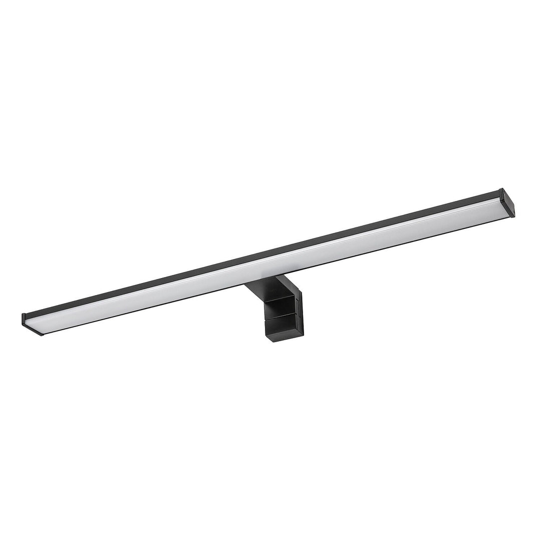 Badezimmer-Wandleuchte, Seyra, LED 12 W, 4000 K, 910 lm, L 60 cm, schwarz, IP44, 75113