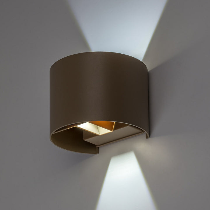 Außenwandleuchte, Virna, LED 5 W, 420 lm, Farbtemperatur 2700, 4000, 6500 K, IP54, grau-beige, 77217