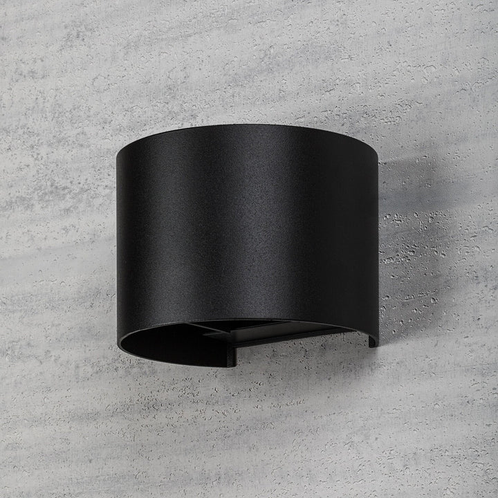 Außenwandleuchte, Virna, LED 5 W, 420 lm, Farbtemperatur 2700, 4000, 6500 K, IP54, schwarz, 77218