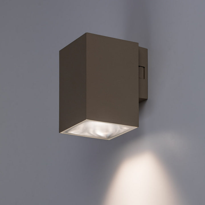 Außenwandleuchte, Urfa, LED 9 W, 900 lm, Farbtemperatur 2700, 4000, 6500 K, H 11,5 cm, IP65, grau-beige, 77216