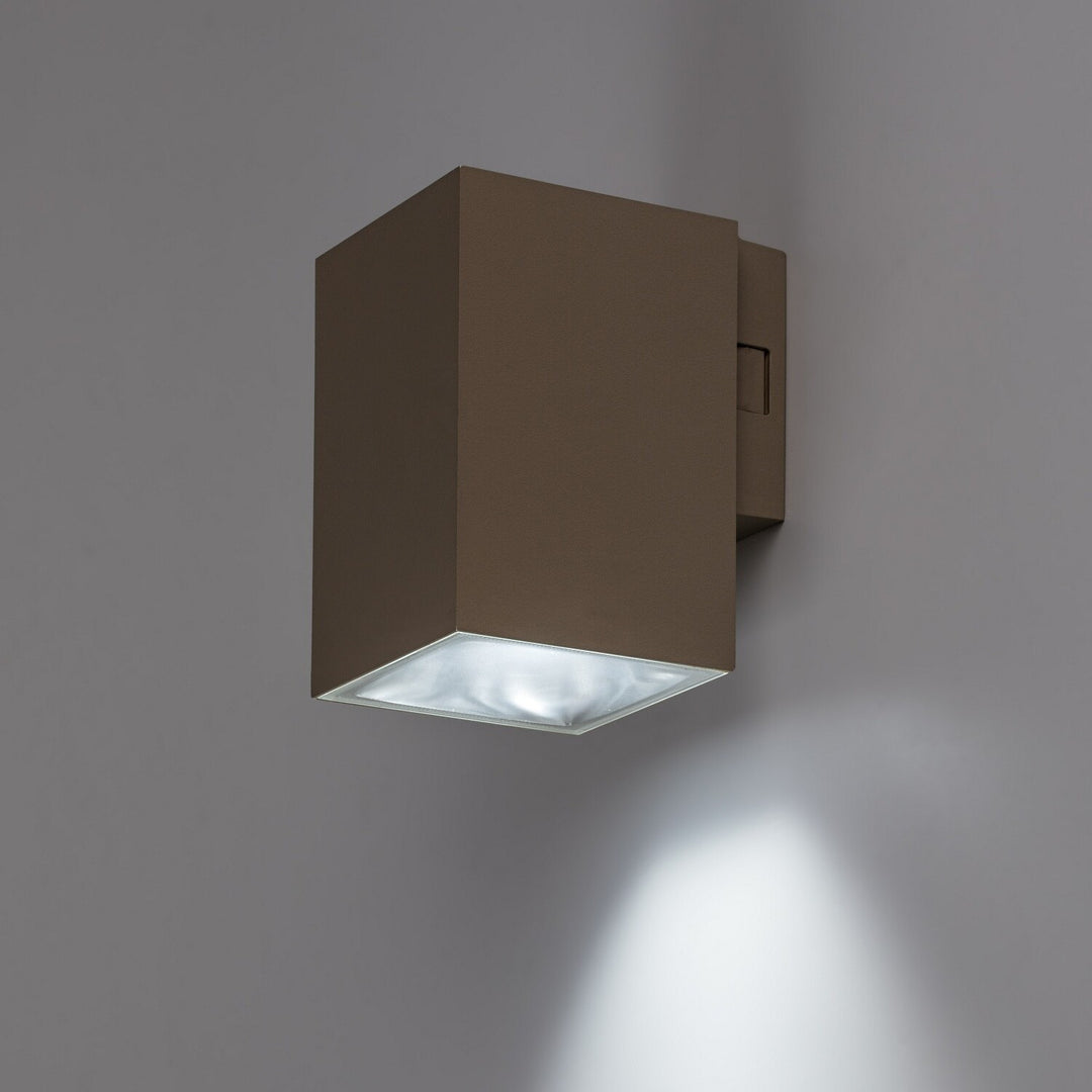 Außenwandleuchte, Urfa, LED 9 W, 900 lm, Farbtemperatur 2700, 4000, 6500 K, H 11,5 cm, IP65, grau-beige, 77216