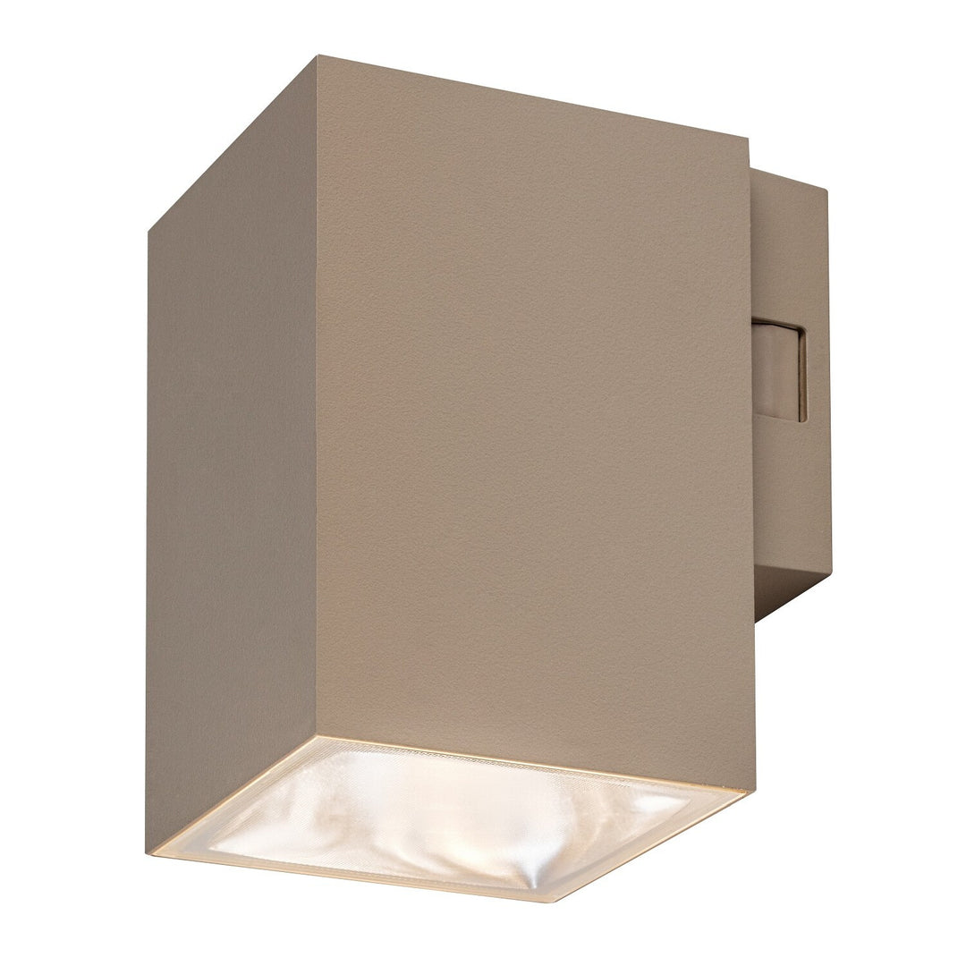 Außenwandleuchte, Urfa, LED 9 W, 900 lm, Farbtemperatur 2700, 4000, 6500 K, H 11,5 cm, IP65, grau-beige, 77216