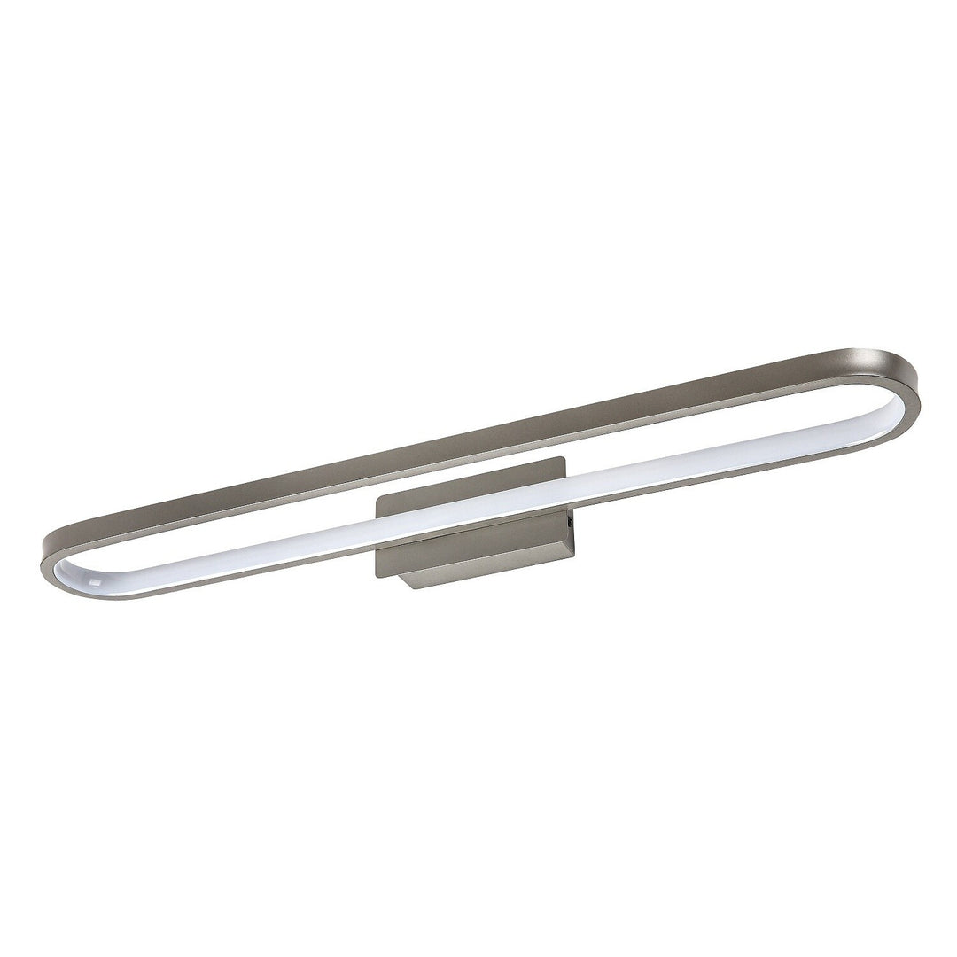 Badezimmer-Wandleuchte, Odran, LED 18 W, 1350 lm, 4000 K, L 60 cm, Gunmetal, IP44, 75115