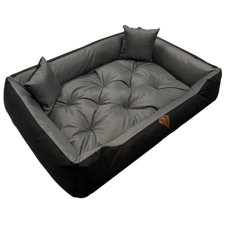 Hundebett 75 x 65, Basic, grau, wasserfest, Dogs4life