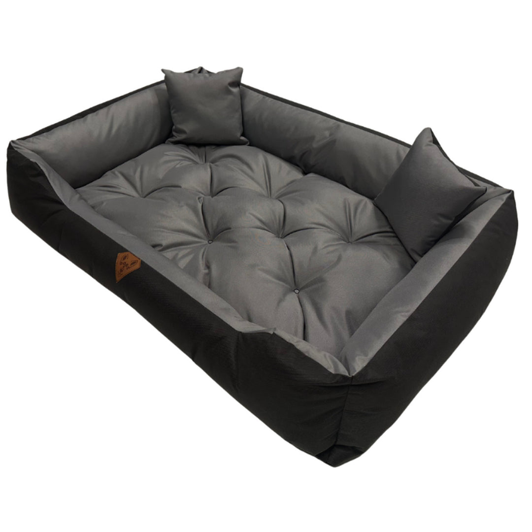 Hundebett 75 x 65, Basic, grau, wasserfest, Dogs4life