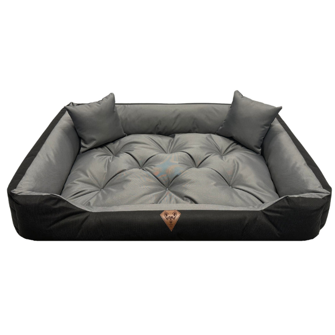 Hundebett 75 x 65, Basic, grau, wasserfest, Dogs4life