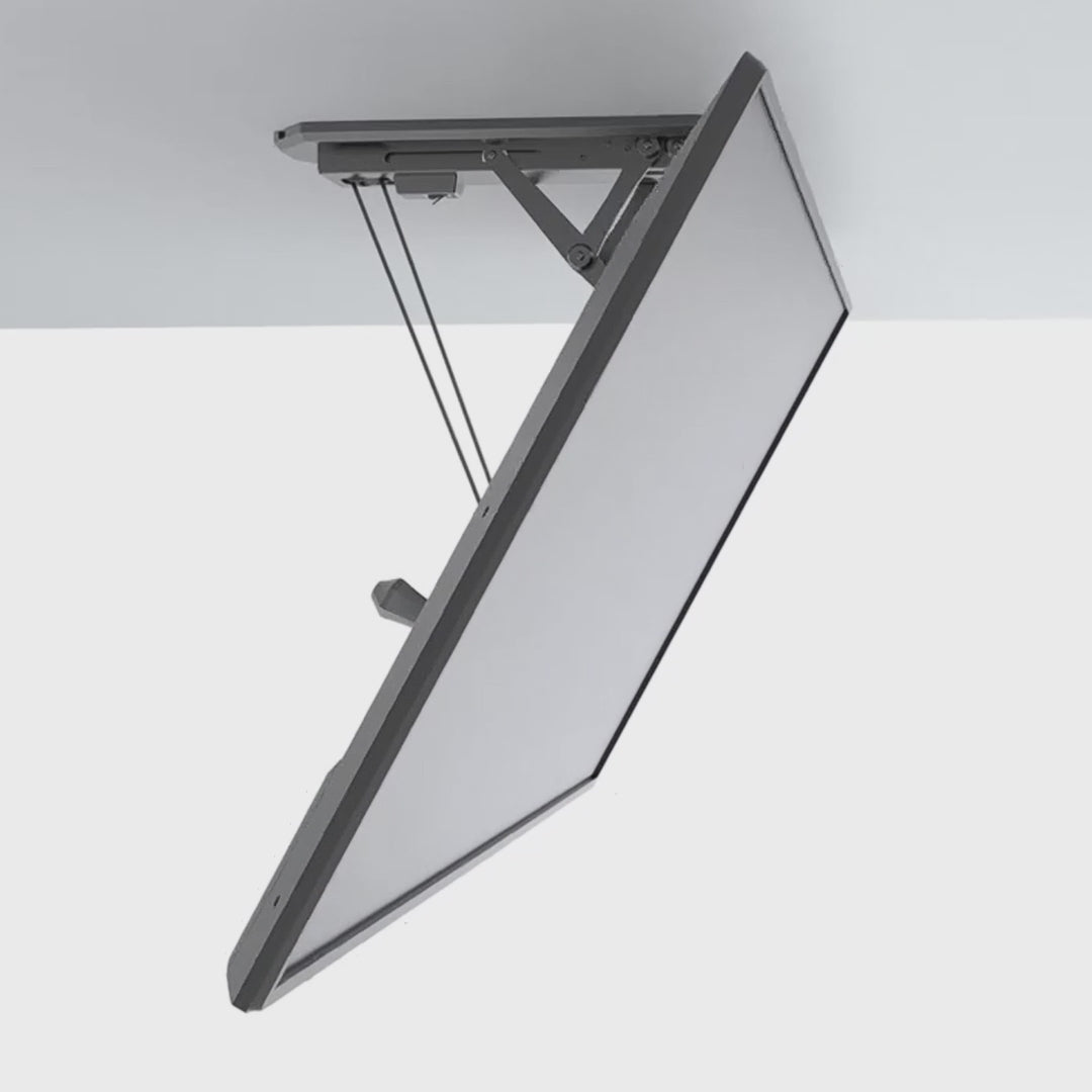 Maclean MC-880 Elektrische neigbare TV Halterung 32-70" für Decke Dachschräge inkl. Fernbedienung bis 35kg max VESA 600x400