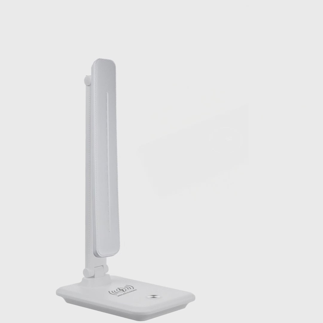Dimmbare LED Schreibtischlampe Schreibtischleuchte Tischlampe 9W mit Induktion Qi-Ladegerät