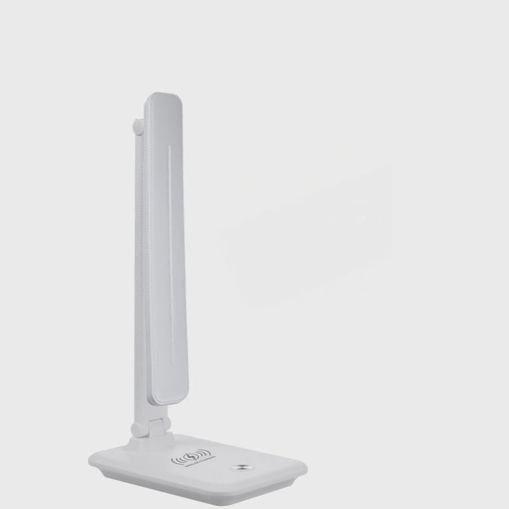 Dimmbare LED Schreibtischlampe Schreibtischleuchte Tischlampe 9W mit Induktion Qi-Ladegerät