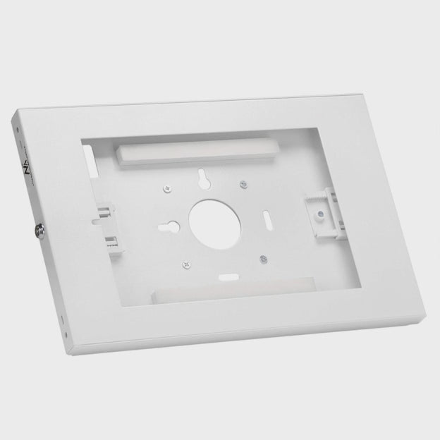 Tablet Wandhalterung mit Diebstalschutz Universal-Halterung Kompatibel mit 9.7"-11", iPad/iPad Air/iPad Pro, Samsung Galaxy Tab A/Tab A7/Tab S6 Lite VESA-Montage 75x75 (Weiß)