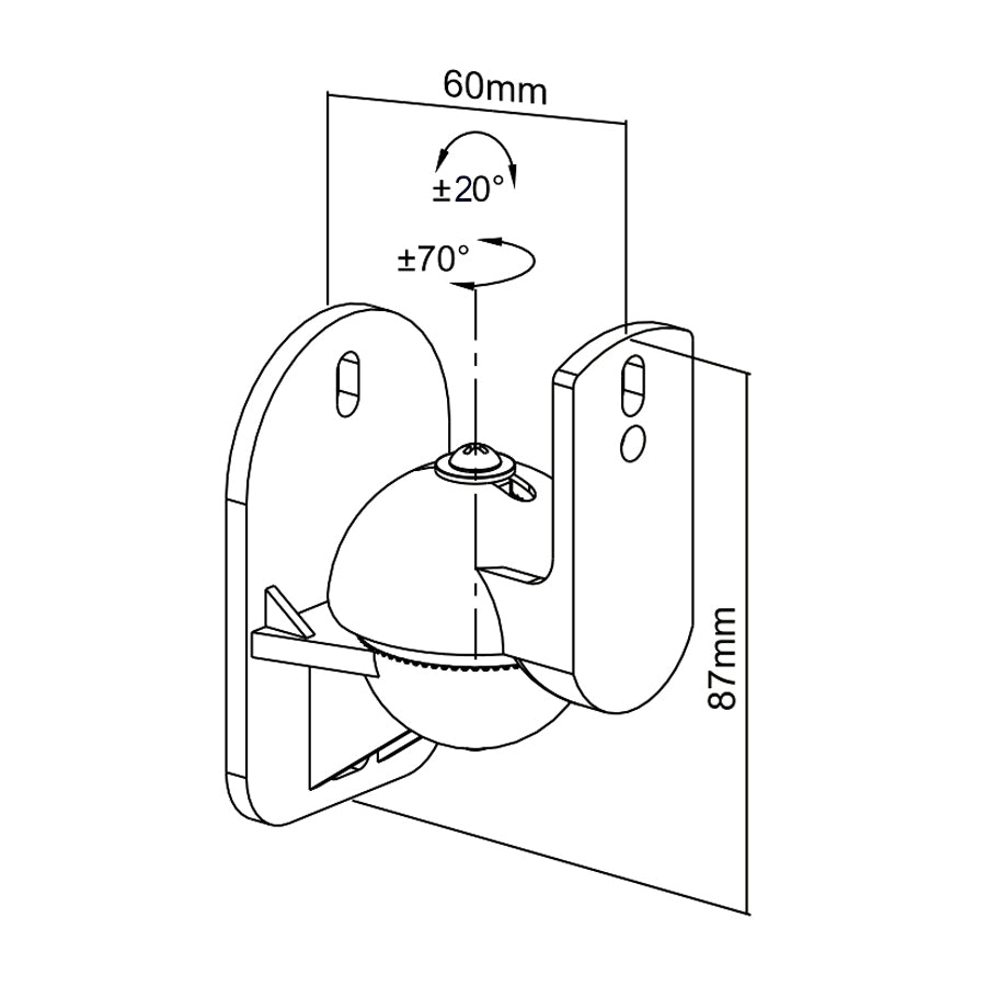 Universal Maclean MC-526 Wandhalter 2 Stück 3,5 kg