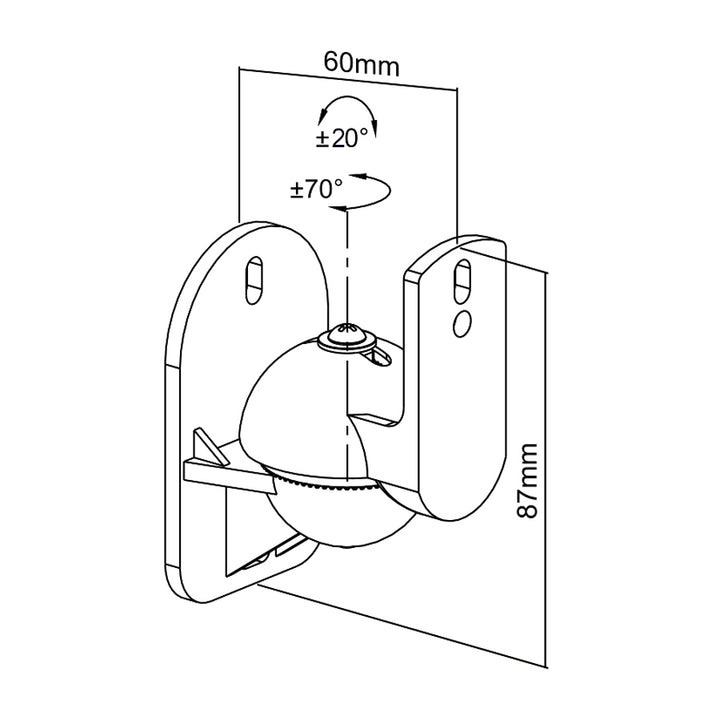 Universal Maclean MC-526 Wandhalter 2 Stück 3,5 kg