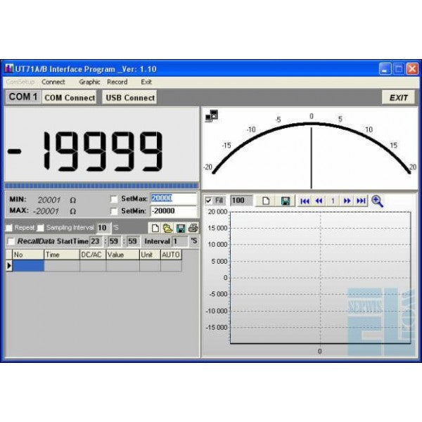 Uni-T UT-71A Universal-Digitalmessgerät mit LCD-Bildschirm