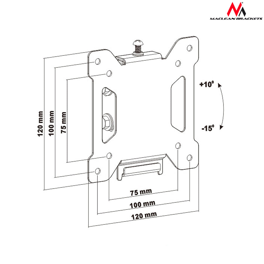 Wandhalterung 13-23" TV Halterung VESA Maclean MC-596