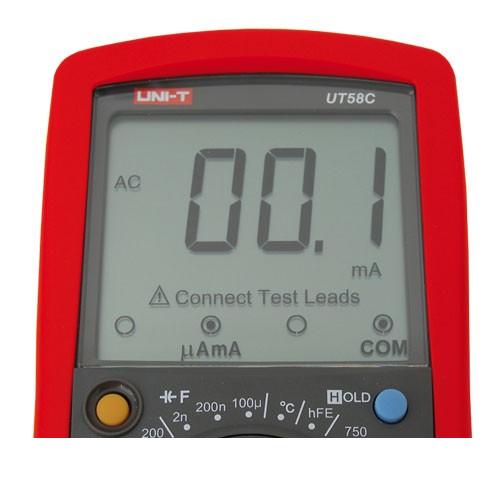 Das professionelle Digital-Messgerät UT58C - UNI-T UT58C von Uni-t ist ein universelles Multimeter mit einer Reihe von Messfunktionen.