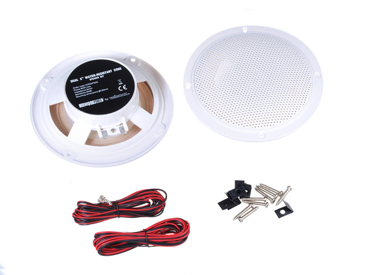 Velleman-Lautsprecher, Decke, 5", 80W, 8Ohm wasserdicht, 2 Stück, VDSWPS5N