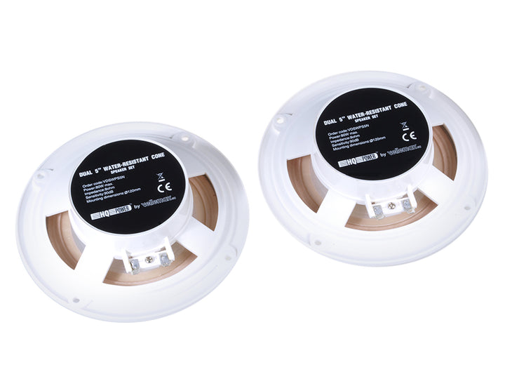 Velleman-Lautsprecher, Decke, 5", 80W, 8Ohm wasserdicht, 2 Stück, VDSWPS5N