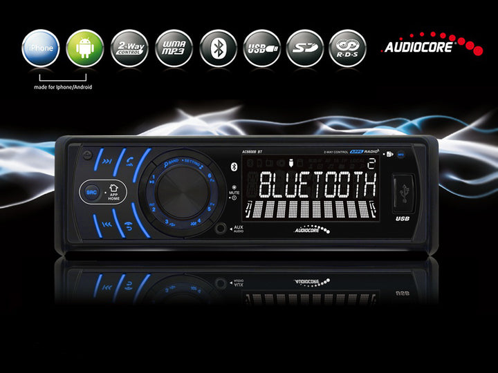 Autoradio AC9800B BT Android iPhone Das renommierte AudioCore-Unternehmen