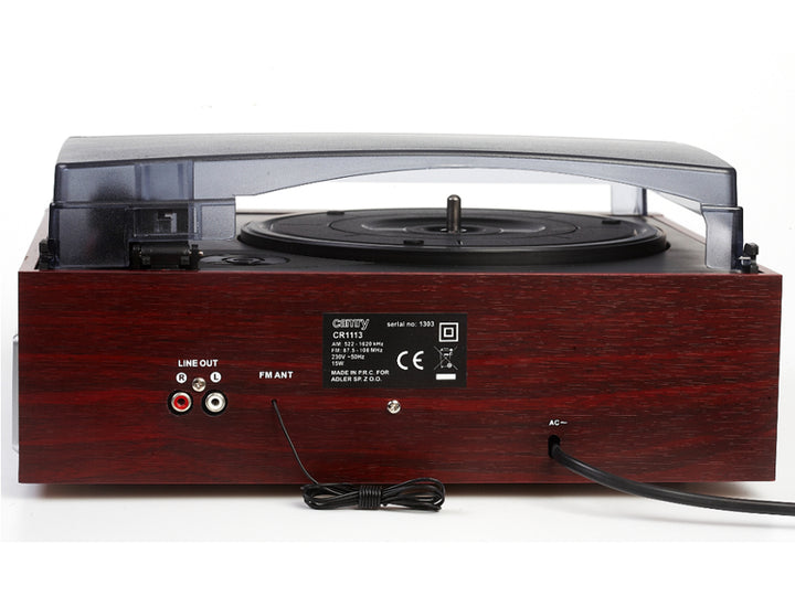 Grammophon + FM-Radio CAMRY Klassischer Retro-Stil HOME AUDIO 3-Gang-Plattenspieler