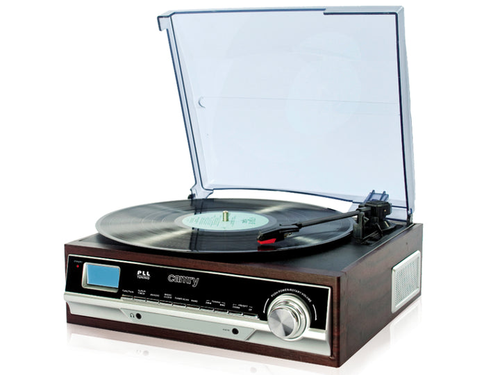 Grammophon + FM-Radio CAMRY Klassischer Retro-Stil HOME AUDIO 3-Gang-Plattenspieler