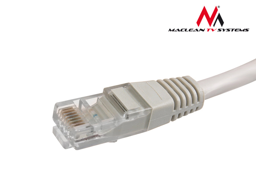 Maclean MCTV-646 Netzwerkkabel Patchcord Kabel UTP CAT5 0,5m grau