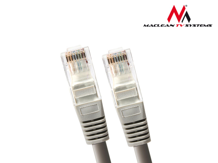 Maclean MCTV-646 Netzwerkkabel Patchcord Kabel UTP CAT5 0,5m grau