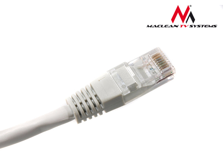 Maclean MCTV-646 Netzwerkkabel Patchcord Kabel UTP CAT5 0,5m grau