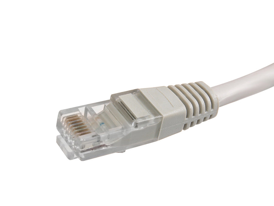 UTP LAN CAT6 Netzwerkkabel, konfektioniert mit RJ45-Steckern, grau - 2m