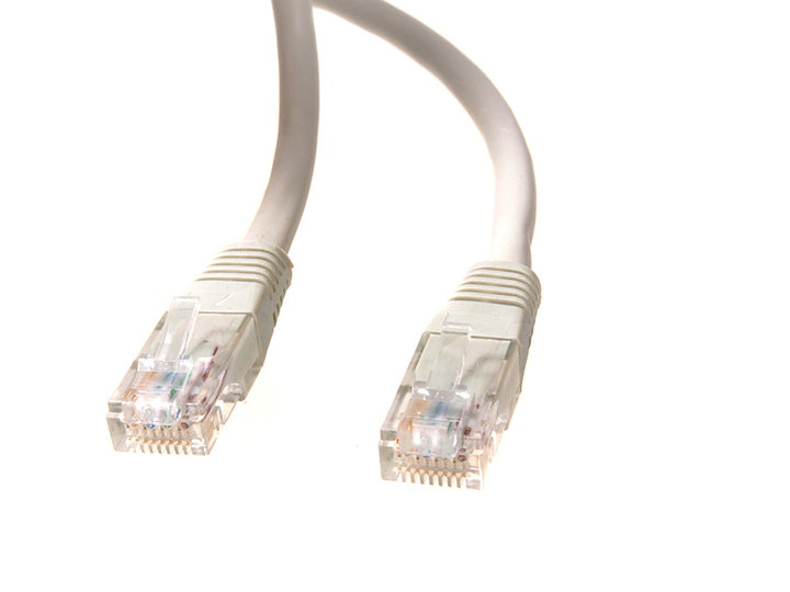 UTP LAN CAT6 Netzwerkkabel, abgeschlossen mit RJ45 Steckern, grau - 5.0m