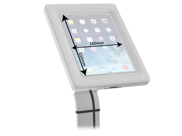 Maclean MC-645 Universal Bodenständer für Tablet (9,7-10,1 Zoll) Halter mit Verriegelung Tablet Ständer