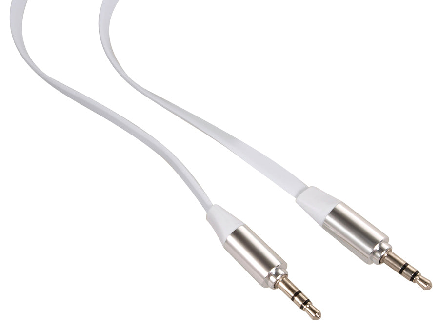 Maclean MCTV-694 W Hochwertiges Klinke 3,5mm - Klinke 3,5mm mini STEREO Kabel 1m