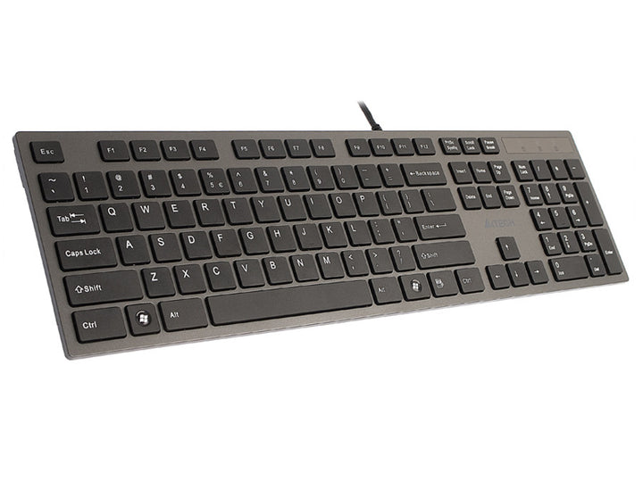 Tastatur KV-300H Slim USB Hub USB A4-Tech ultra flach