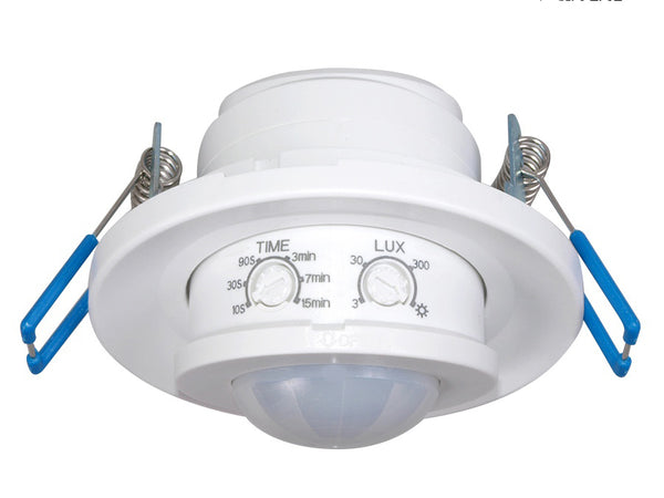 Maclean PIR-Bewegungsmelder, Infrarot, Unterputz, Reichweite 6m, 800W/400W, MCE130