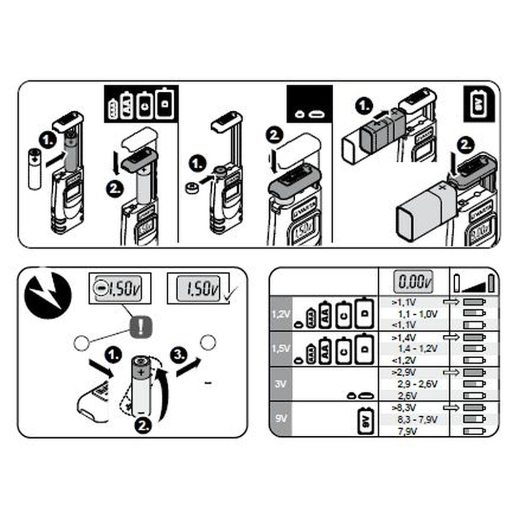 Digitaler Batterieanzeigetester mit LCD Varta 891101401