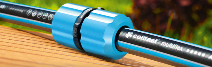 Reduzierstück 1/2"-3/4" zum dauerhaften Verbinden von zwei Schlauchenden mit unterschiedlichen Durchmessern Cellfast Ergo