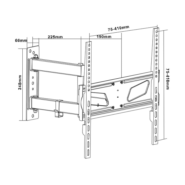 TV-Halter 26-55 "Maclean MC-711N 30kg, max. Vesa 400x400