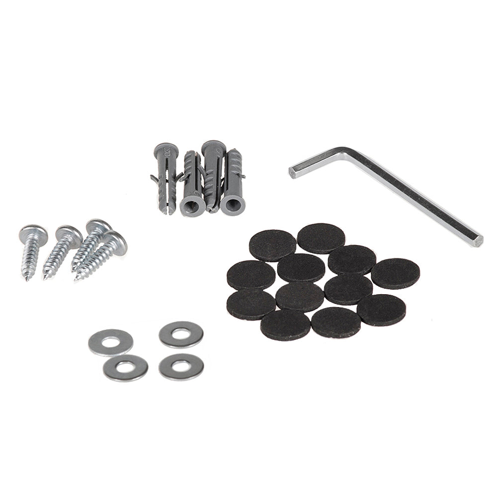 Der MC-713 ist für die vertikale Lagerung des Computers unter der Arbeitsfläche konzipiert